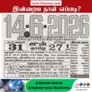 Auspicious (Nalla Neram) time today (June 14th)