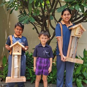 Bee-lieve it! Students of EKYA School introduced to the new Bee Hotel Initiative  to promote sustainability