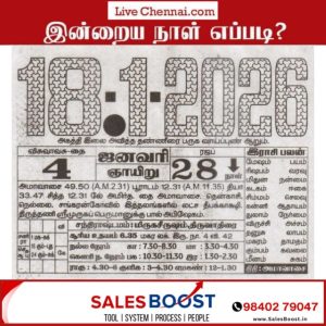 Auspicious (Nalla Neram) time today (Jan 18th)