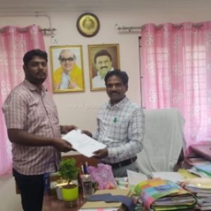 போளூர் தாலுக்கா புதிய வட்டாட்சியராக பாலாஜி பொறுப்பேற்பு!